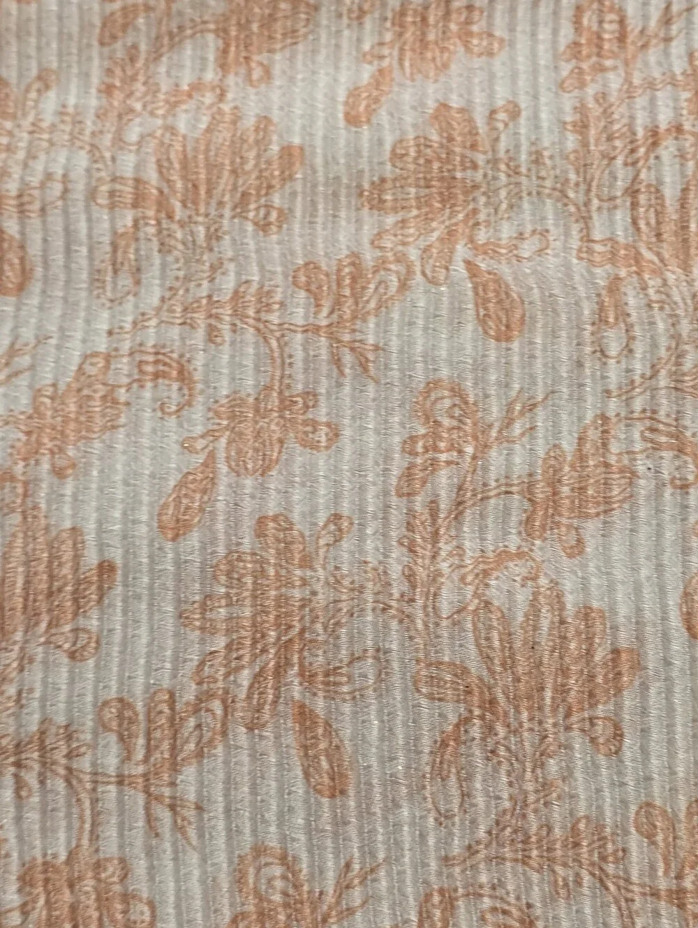 NWT Steve Madden Peach Floral Crinkle Oblong Scarf Multi-Way